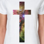 крест с текстурой galaxy