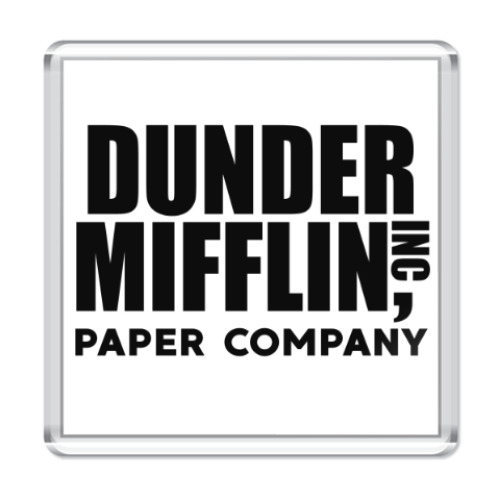 Магнит с принтом Dunder Mifflin / The Office
