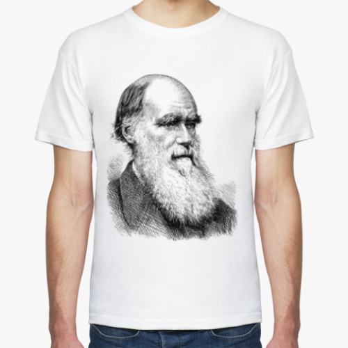 Футболка с принтом Дарвин