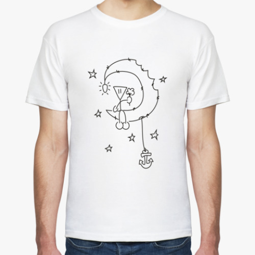 Футболка с принтом  'Waiting'