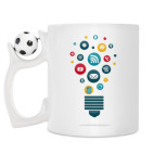 Кружка с футбольным мячиком