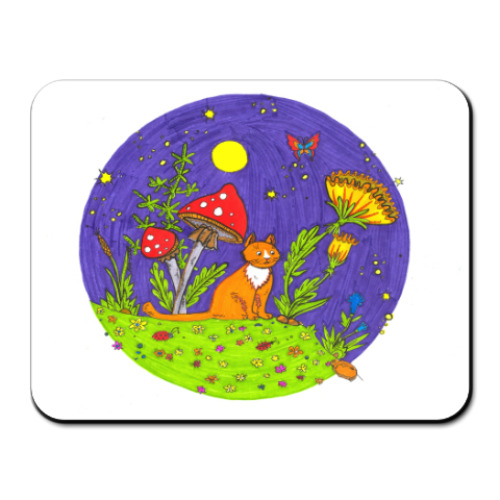 Коврик для мыши с принтом Сказочная ночь