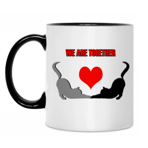 Кружка с принтом We are together.