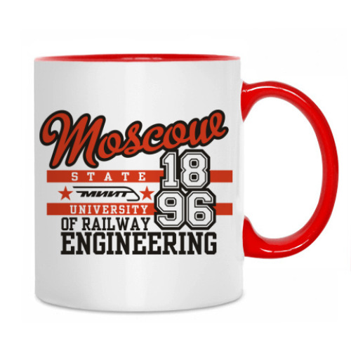 Кружка с принтом МИИТ