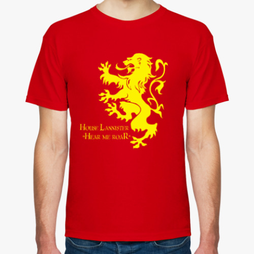 Футболка с принтом Ланнистеры 'Услышь мой рев'