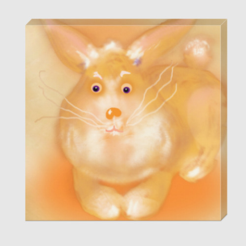 Холст с принтом Кролик толстыш