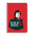 Тетрадь А5 Believe in Sherlock