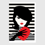 Француженка, фэшн иллюстрация