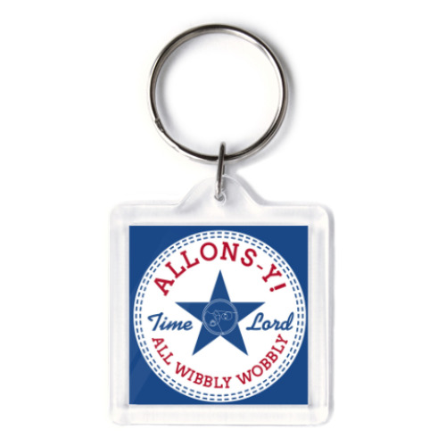 Брелок с принтом Allons-y! Десятый Доктор Кто