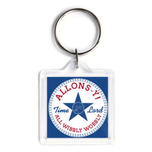 Брелок с принтом Allons-y! Десятый Доктор Кто