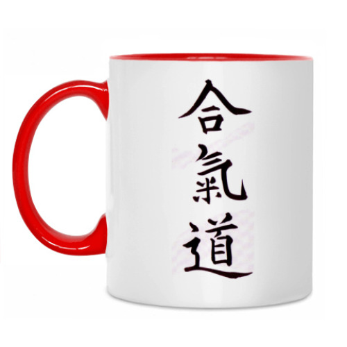 Кружка с принтом Айкидо