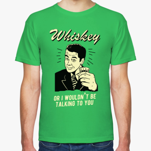 Футболка с принтом Виски
