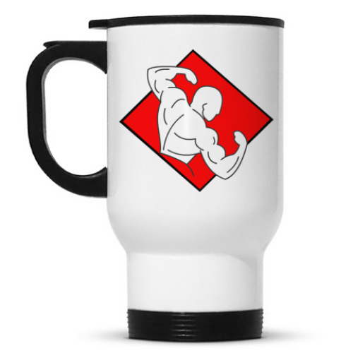 Кружка-термос с принтом бОДИБИЛДИНГ