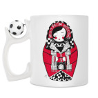 Кружка с футбольным мячиком