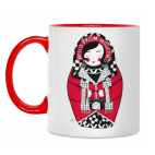 Двухцветная кружка Matrioshka