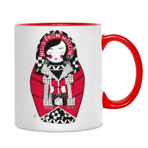Кружка с принтом Matrioshka