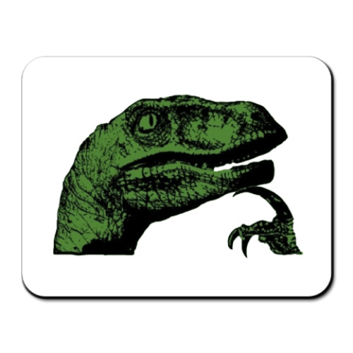 Коврик для мыши с принтом Филосораптор
