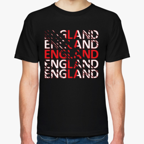 Футболка с принтом Сборная Англии по футболу