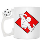 Кружка с футбольным мячиком