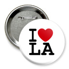 Значок 75 мм I Love LA