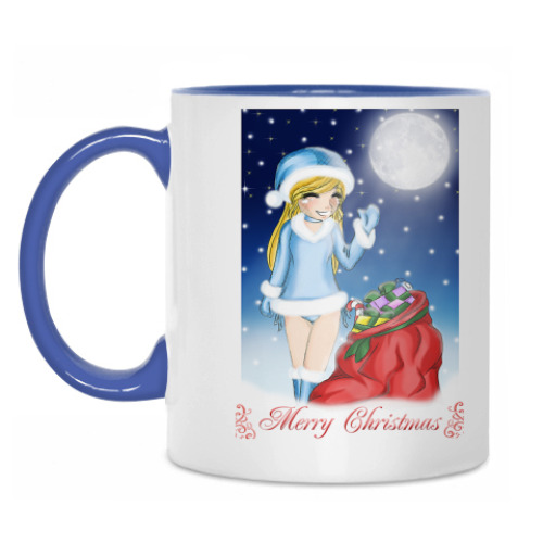 Кружка с принтом Merry Christmas