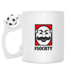 Кружка с футбольным мячиком