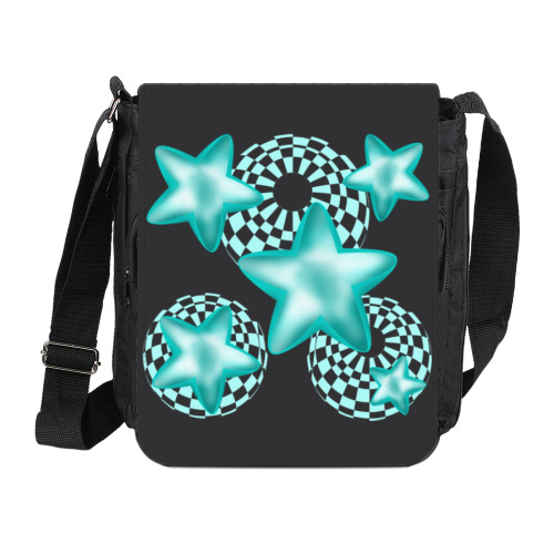 Сумка на плечо (мини-планшет) с принтом Мерцающие звезды