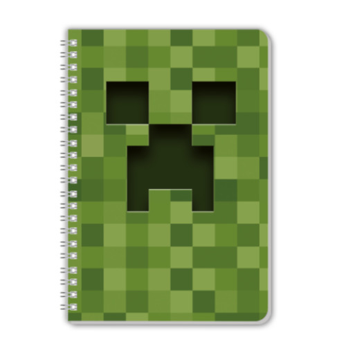 Тетрадь с принтом Minecraft Creeper
