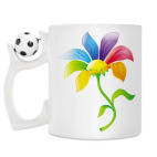 Кружка с футбольным мячиком