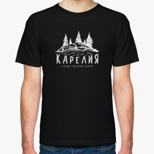 Футболка с принтом Карелия