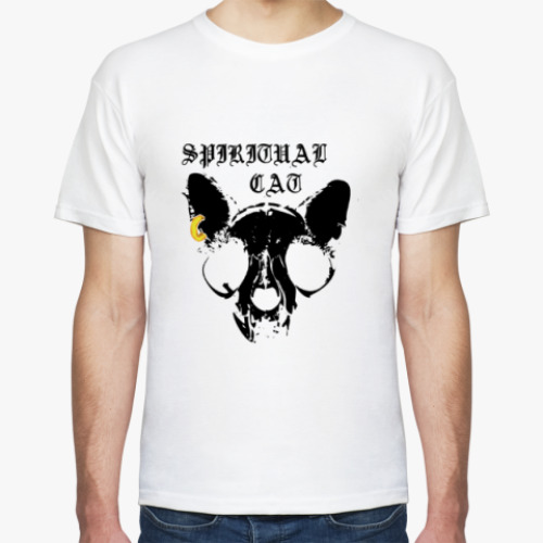 Футболка с принтом SPIRITUAL CAT