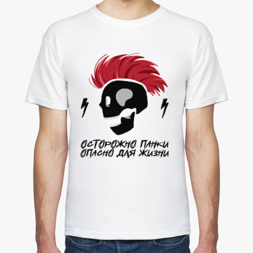 Футболка с принтом Панк