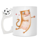 Кружка с футбольным мячиком