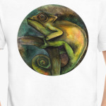 акварельный хамелеон