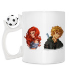 Кружка с футбольным мячиком