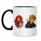 Кружка двухцветная