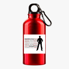 Металлическая бутылка 400 мл UV-DTF