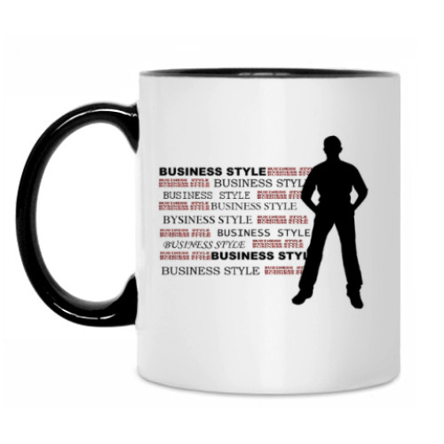 Кружка с принтом Бизнес стиль