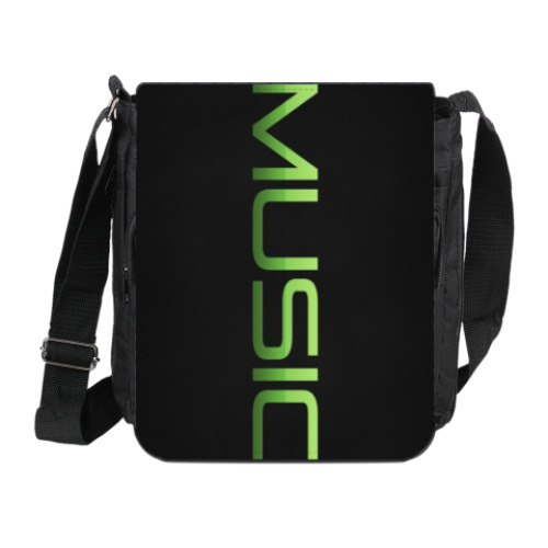 Сумка на плечо (мини-планшет) с принтом Музыка в душе