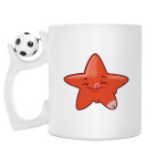 Кружка с футбольным мячиком