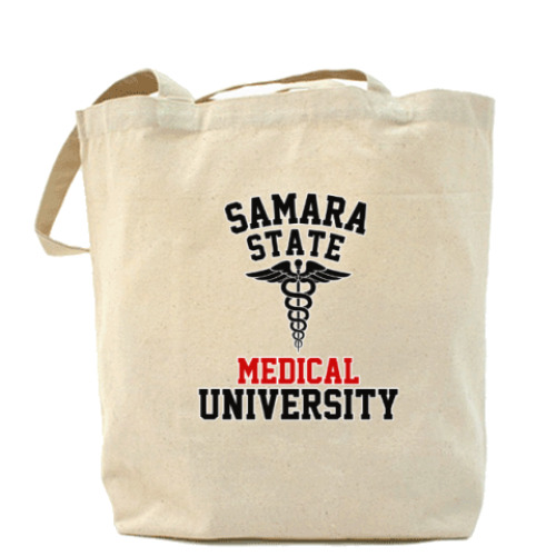 Сумка шоппер с принтом СамГМУ - Самарский Государственный Медицинский