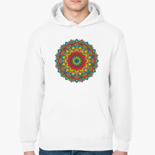 Толстовка худи с принтом Мандала