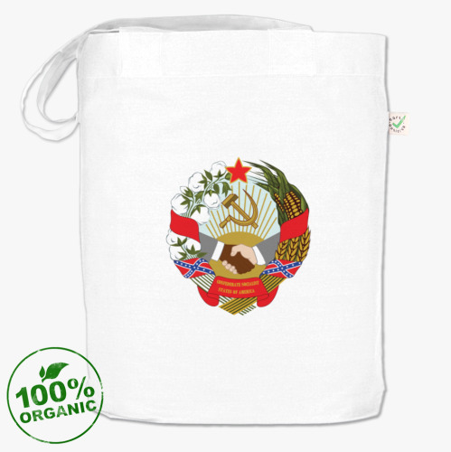 Сумка шоппер с принтом Конфедеративные Социалистические Штаты Америки