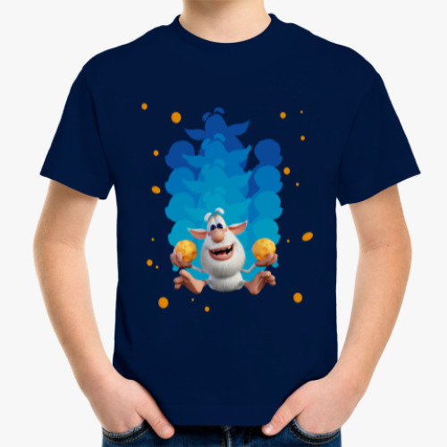 Детская футболка с принтом Скользящий Буба