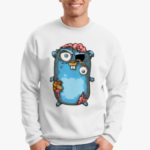 Свитшот с принтом Golang