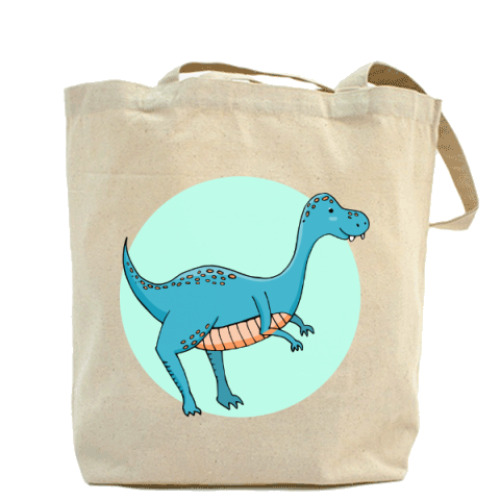 Сумка шоппер с принтом Динозаврик