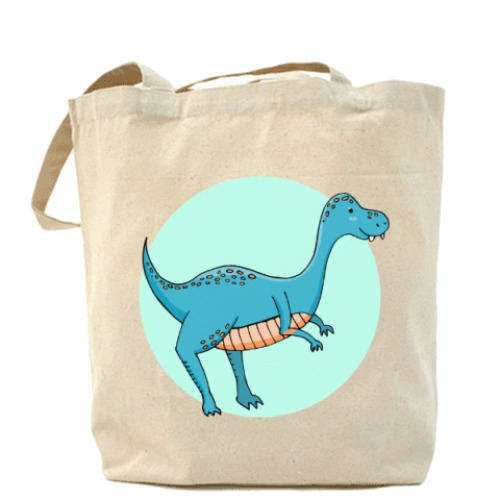 Сумка шоппер с принтом Динозаврик