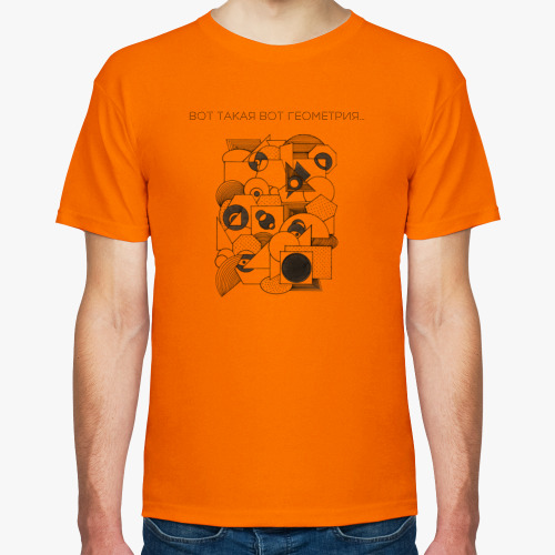 Футболка с принтом "Геометрия"