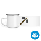 Кружка металлическая белая (круговая запечатка)