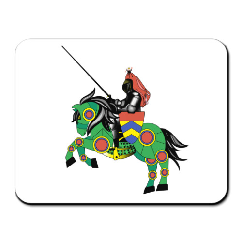 Коврик для мыши с принтом Рыцарь-миннезингер Ульрих фон Лихтенштейн